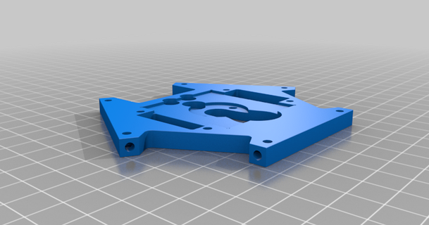 flsun sr effector plate - cad file genau14zeichen  3D Models  3D Printers  3D Printers - Upgrades delta effector thingiverse deltaprinter deltaeffector  3d print model - Mito3D