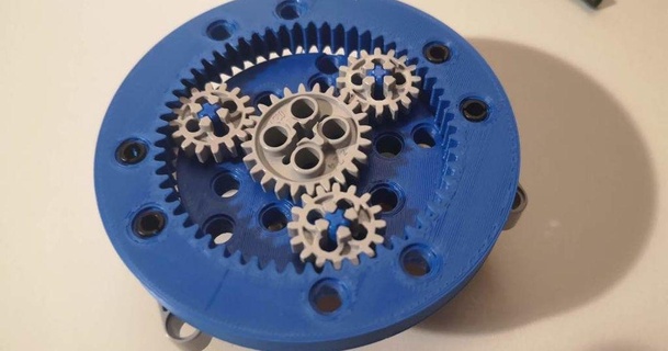 planetary gear lego-compatible ring aaronlk 3D Models Toys & Games Other lego thingiverse planetarygear legocompatible 3d print model - Mito3D
