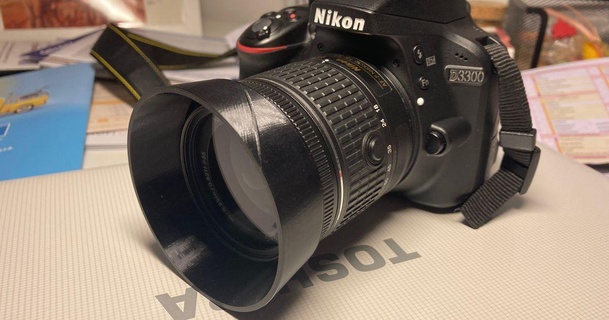 nikon hb-45 lens hood wp master 3D Models Gadgets Photo & Video camera photo lenshood 3d print model - Mito3D