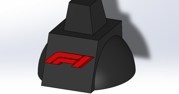 fórmula 1 f1 pista estante soporte incluido carlosperez 3D modelos Arte diseño esculturas logo formula1 Austin 3d print model - Mito3D