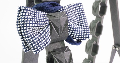cubistic bow tie holder dominik sa download free stl model printablescom 3d models fashion men gentleman bowtie lowpoly origami 3d print model - Mito3D