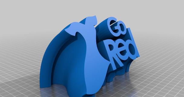 rojo dnahas 3D modelos pasatiempo hacedores ideas thingiverse 3d print model - Mito3D