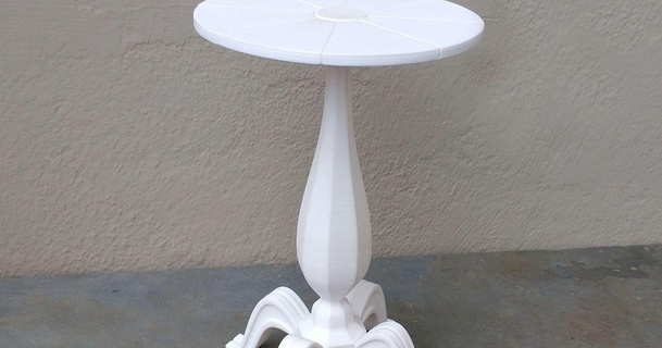 Antiguidade pedestal tabela dbrock 3D modelos casa decoração Projeto clássico 3d print model - Mito3D