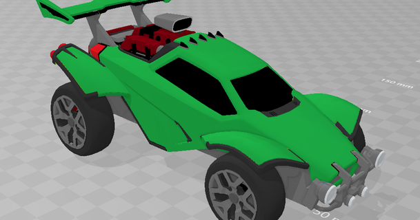 octano foguete liga bigboybob 3D modelos brinquedos jogos veículos carro thingiverse rocketleaguecar 3d print model - Mito3D