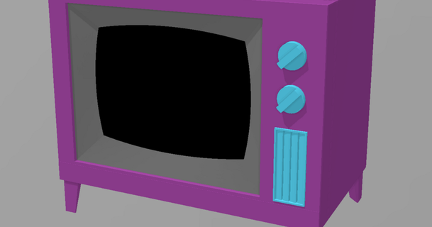 simpsons tv 35 pouce écran bigboybob 3D modèles loisir fabricants électronique chose universelle Simpsons simpsonstv 3d print model - Mito3D