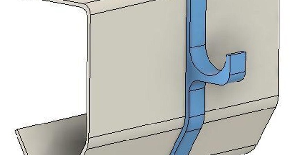 garage door rail agrafe tonyno 3D modèles Ménage Bureau chose universelle 3d print model - Mito3D