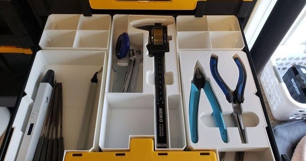 dewalt tstak versastack drawer organizers lcsteve 3D Models Hobby & Makers Tools organizer toolbox toolholder thingiverse 3d print model - Mito3D