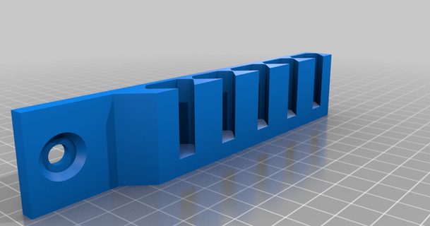 modular tool rail - qidi tech x-pro version lcsteve 3D Models Printers Upgrades toolholder thingiverse xpro 3d print model - Mito3D
