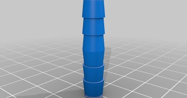 1 4 64mm Widerhaken Schlauch Adapter 08mm Loch lcsteve 3D Modelle Hobby Macher Automobil Vakuum thingiverse angepasst 3d print model - Mito3D