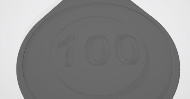 shopping trolley token 100 huf shanka 3D Models Hobby & Makers Other Ideas 3d print model - Mito3D
