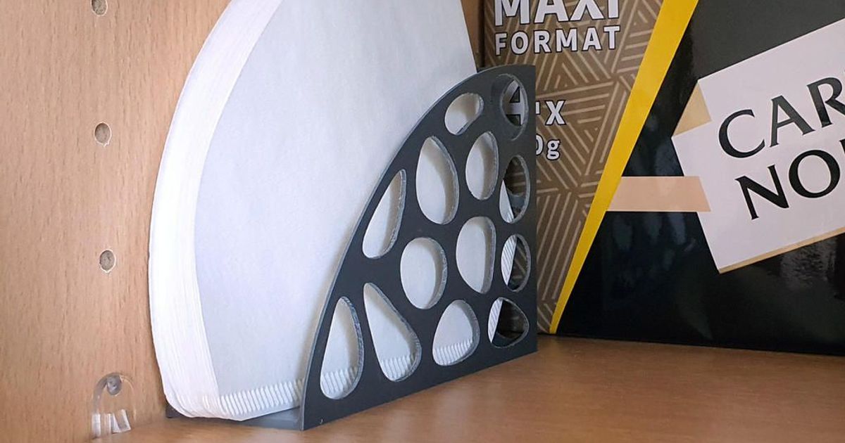 soutien filtre cafard café titulaire phio79 3D modèles Ménage cuisine voronoi 3D print model - Mito3D