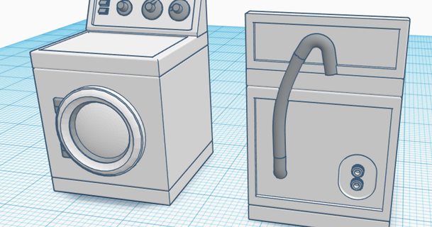 front load washing machine polerix 3D Models Hobby & Makers Other Ideas thingiverse 3d print model - Mito3D