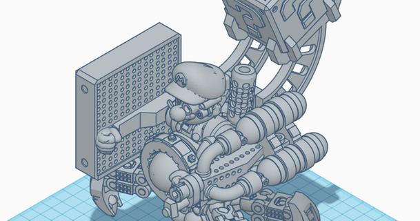 doom mario - quad bot polerix 3D Models Hobby & Makers Other Ideas thingiverse 3d print model - Mito3D