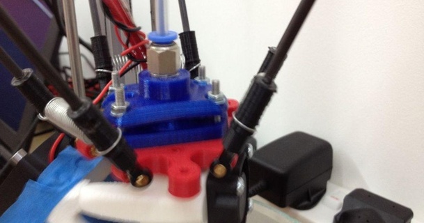 3dr e3d v6 holder pneumatic valve top richgain 3D Models Printers Other Printer Parts & Upgrades thingiverse 3d print model - Mito3D