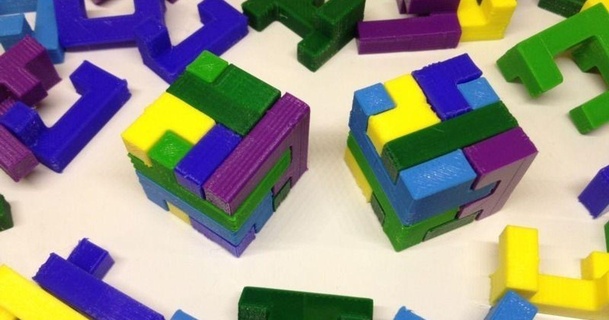 imprimable imbriqué puzzle 2 gain richesse 3D modèles jouets Jeux puzzles Brain teasers support chose universelle 3d print model - Mito3D
