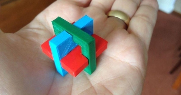 Kohlenstoff Puzzle Donald Osselaer reichgewinn 3D Modelle Spielzeuge Spiele Rätsel Brain teasers Spielzeug 3d pla reprap 3d print model - Mito3D