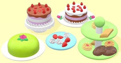 tortas galletas enely descargar gratis stl modelo imprimiblescom 3d modelos juguetes juegos galleta pastel comida playmobil 3d print model - Mito3D