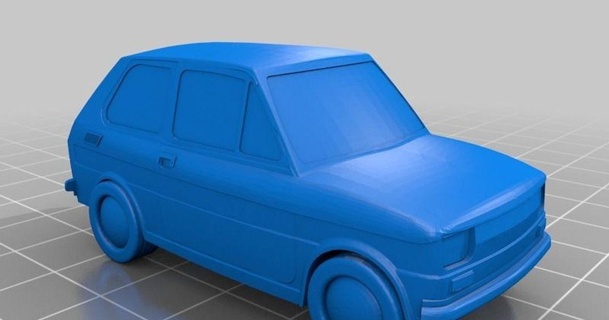 fíat 126p bebé 1 64 escala von benar 3D modelos juguetes juegos coche vehiculo gaslands thingiverse polaco cajita cerillas 3d print model - Mito3D