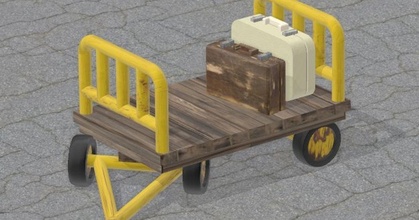 train station luggage cart h0 1 87 scale enely download free stl model printablescom 3d models hobby & makers ideas h0scale modeltrain 3d print model - Mito3D
