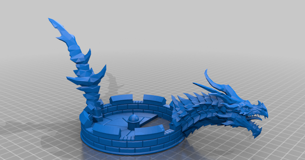 dado Torre superiore Drago pilota estremo 3D Modelli passatempo creatori idee thingiverse 3d print model - Mito3D