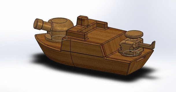 war ship yuris 3D Models Toys & Games Outdoor thingiverse 3d print model - Mito3D