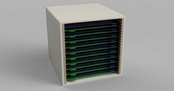 cutting dies storage ikea kallax pixelmagic 3D Models Hobby & Makers Organizers cnc ikeakallax 3d print model - Mito3D