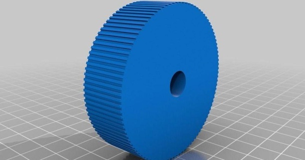 60mm diámetro rueda d shaft codificador kka 3D modelos pasatiempo hacedores electrónica thingiverse 3d print model - Mito3D