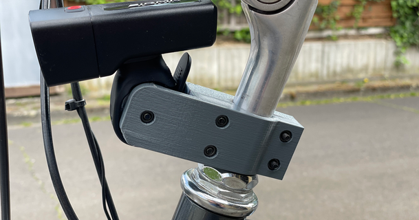 Fahrrad Lampe Halter Unterstützung stephan ffner 3D Modelle Sport draussen 3d print model - Mito3D