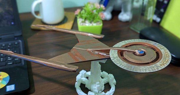 uss discovery - ncc-1031 crossfield-class science vessel thimira 3D Models Toys & Games Vehicles starfleet startrek startrekdiscovery thingiverse 3d print model - Mito3D