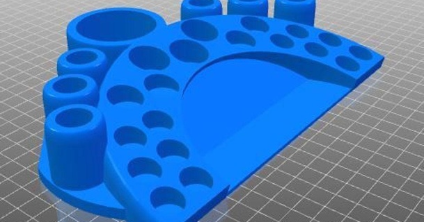 özel dövme mürekkep Fincan Kulp destek yol 3D modeller Sanat tasarım tasarımlar 3d print model - Mito3D