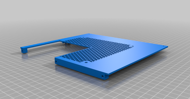 ender 5 pro elettronica Astuccio guaina parte inferiore spazio 80x80 fan pete 3D Modelli stampanti Accessori thingiverse custodia ender5 scatola 3d print model - Mito3D