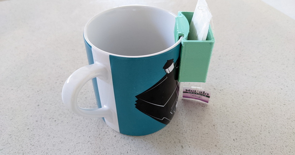 Tee Tasche Halter Unterstützung stevew91 3D Modelle Haushalt Küche Tasse Becher Teebeutel 3d print model - Mito3D