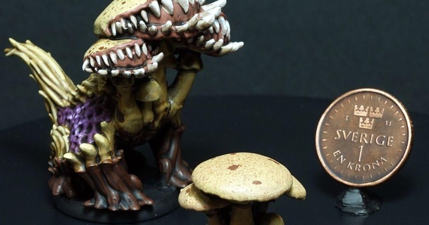 deathcap hydra printed encounter 3D Models Tabletop Miniatures Characters & Monsters monster dnd 3d print model - Mito3D