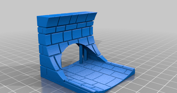 sewer sluice gate smaller files openforge 20 compatible oanstein 3D Models Toys & Games Outdoor dnd tiles thingiverse openforge2 3d print model - Mito3D