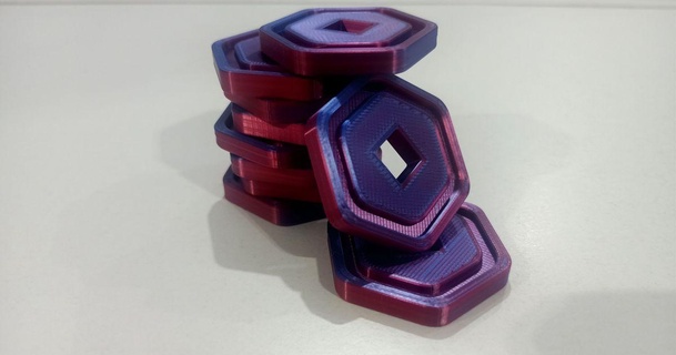 roblox robux moneda 2 echado remezclar piotrrago 3D modelos juguetes juegos juego tokens mesa simbólico 3d print model - Mito3D