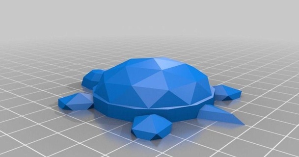 low poly desk turtle hobby grade 3D Models World & Scans Animals animal thingiverse desktoy 3d print model - Mito3D