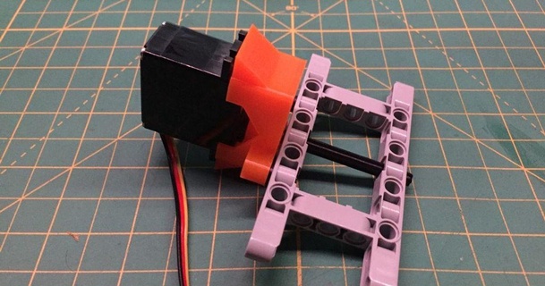 HITECH hs 225bb Lego servo Dostum plastibotlar 3D modeller yazıcılar yazıcı parçalar yükseltmeler şeytani 3d print model - Mito3D