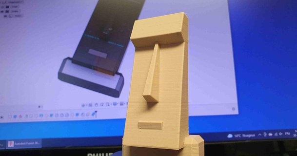 moai testa Pasqua isola bollibe 3D Modelli arte design sculture bellissima statua 3d print model - Mito3D