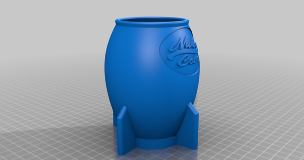 nuka cola planter mupshot 3D Models Household Other House Equipment cactus nukacola thingiverse cactusplanter 3d print model - Mito3D