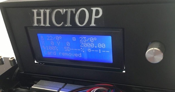 hictop prusa i3 display back plate stephen mott 3D Models Printers Accessories thingiverse hictopprusai3 reprapdiscount hictop3dp11 3d print model - Mito3D