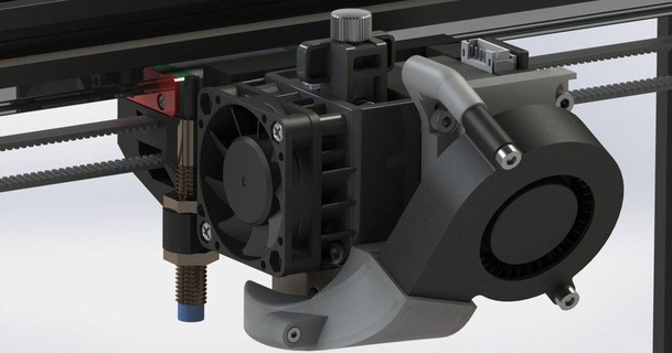 Hemera Kühler 5015 radial Gebläse v10 Nigel Westen 3D Modelle Drucker Teile Upgrades thingiverse 3d print model - Mito3D