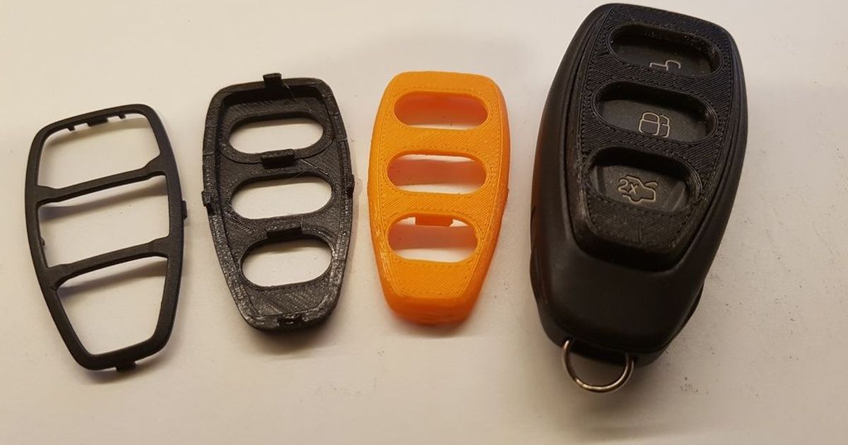 Ford anahtarlık buton koruyucu Nigel batı 3D modeller hobi yapımcılar otomotiv şeytani fordkeyscar 3D print model - Mito3D