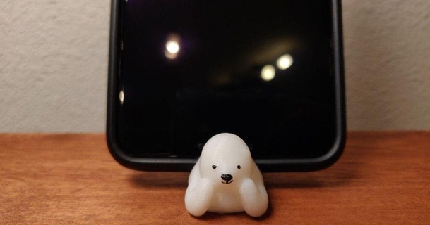 kumaty polare orso smartphone In piedi takman29 3D Modelli gadget portatile dispositivi pixel galassia i phone smartphonestand thingiverse 3d print model - Mito3D