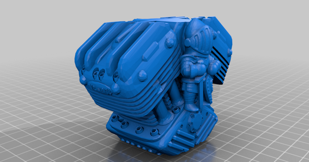 kırmızı şövalyeler ny29 motor blok cep doktoru 3D modeller hobi yapımcılar fikirler şeytani Kızıl 3d print model - Mito3D