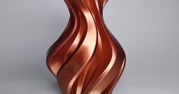bükülmüş vazo kpv 3D modeller ev halkı ekipman vazemode saksı spiral Çiçek vazosu 3d print model - Mito3D