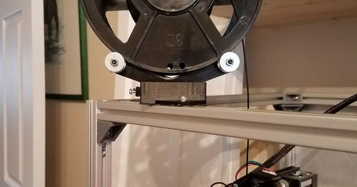Ecke Filament Spule montieren jessem 3D Modelle Drucker Zubehör Filamentspulenhalter Filamentpool Filamenthalter thingiverse 3D print model - Mito3D
