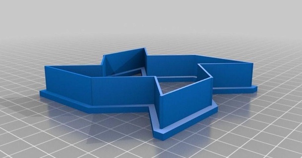 Windrad Plätzchen Cutter jessem 3D Modelle Haushalt Küche Ausstechform thingiverse 3d print model - Mito3D