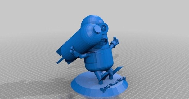 b-b-b-bomb minion laird popkin 3D Models Art & Design Sculptures thingiverse customized 3d print model - Mito3D