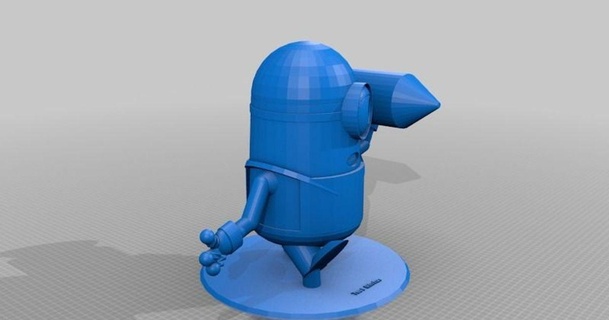 look rocket minion laird popkin 3D Models Art & Design Sculptures thingiverse customized 3d print model - Mito3D
