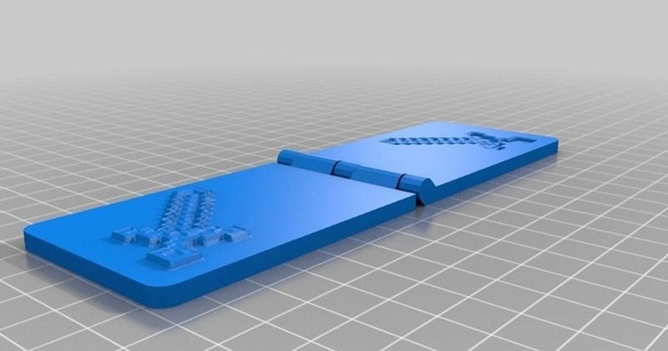 minecraft sword embossing stamp laird popkin 3D Models Art & Design Other Designs thingiverse customized 3d print model - Mito3D
